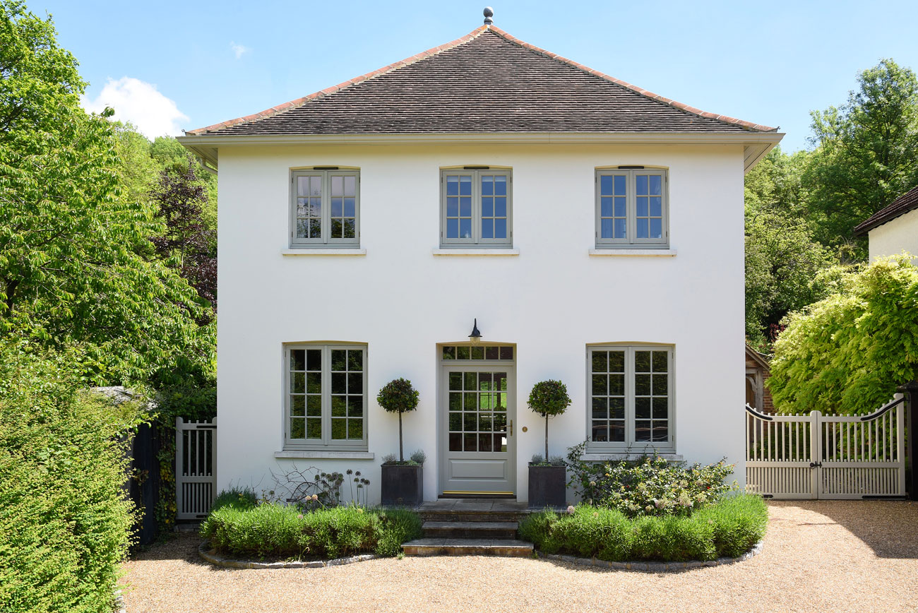 New timber flush casement windows, Dorking, Surrey