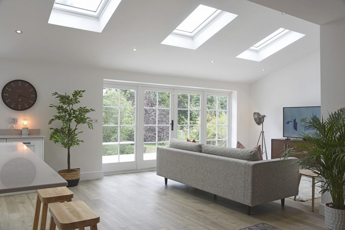 Beautiful new French doors in Cheshire home