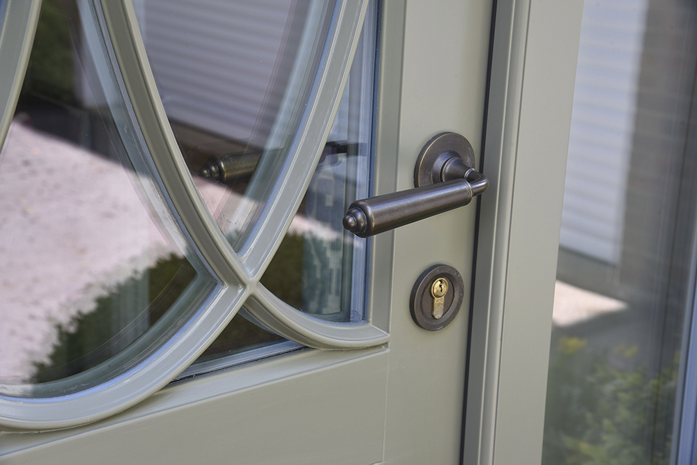 Belbroughton entrance door with Bronze Samuel Heath ironmongery