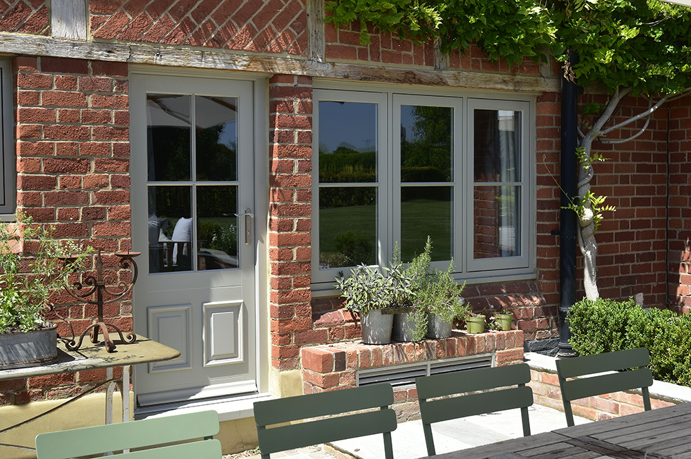 Listed flush casement windows and Belbroughton entrance door