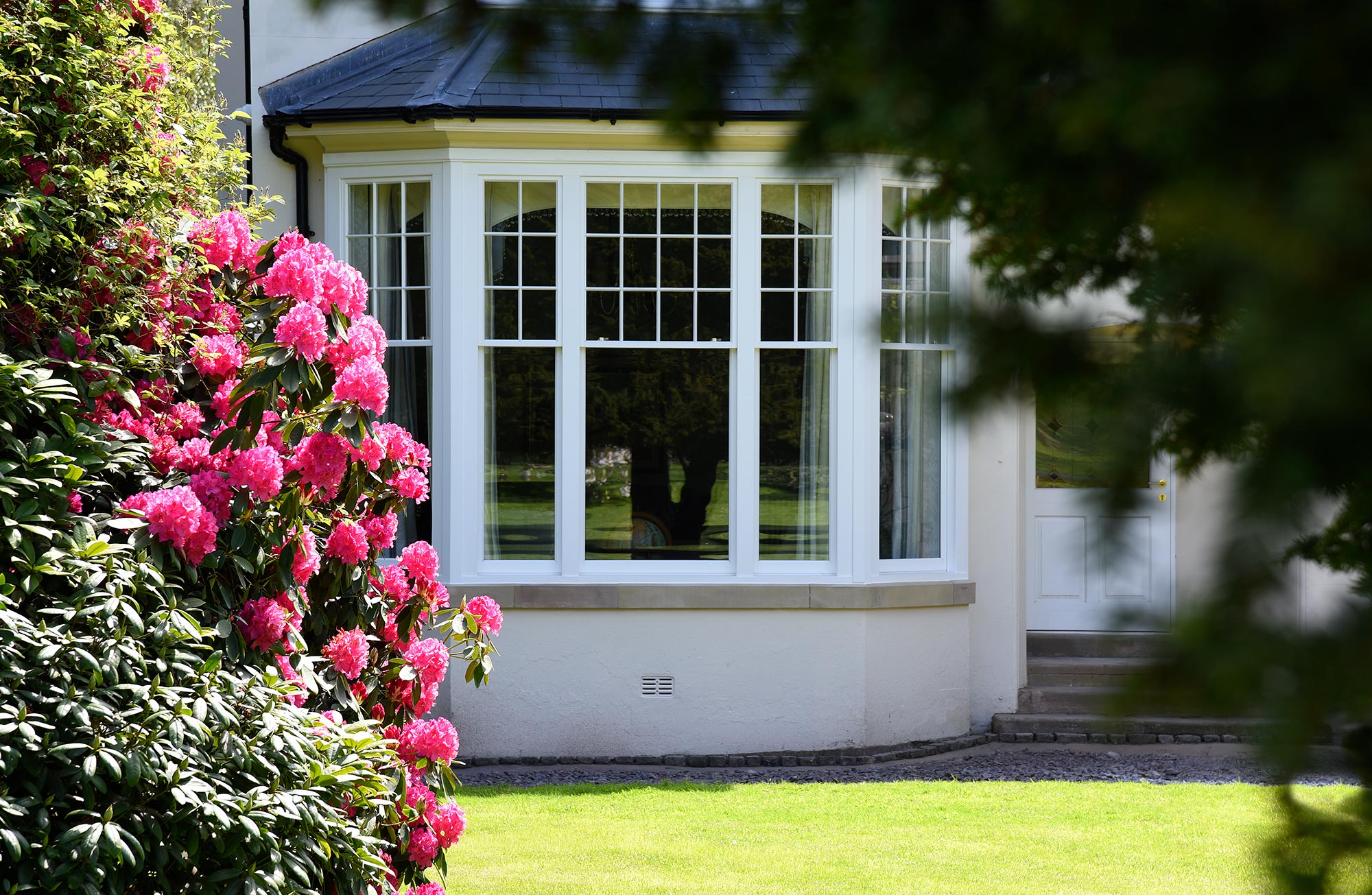 an edwardian sash bay window